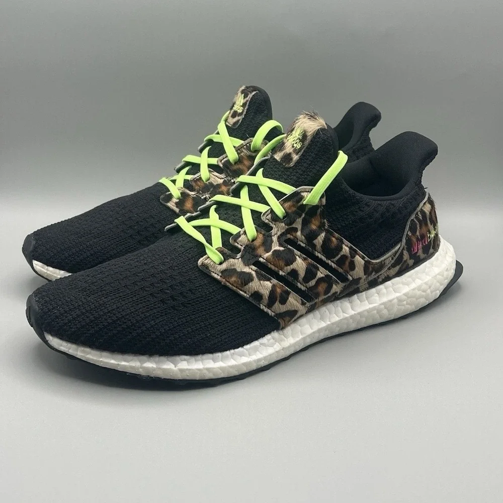 2020 Adidas Ultraboost DNA Leopard Animal Print Running - Men's Size 9.5 USED
